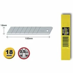 GEBOL Olfa Ersatzklingenbox Mit 18 Mm Abbrechklingen ( 10 Stück )