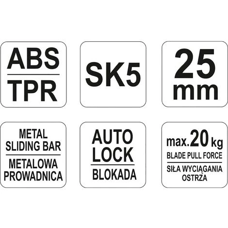 YATO Cuttermesser 25 Mm Teppichmesser Messer Paketmesser Paketcutter Universal YT-75101 5 YATO Cuttermesser 25 Mm Teppichmesser Messer Paketmesser Paketcutter Universal YT-75101 – Bild 5