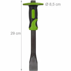 RELAXDAYS 2 X Flachmeißel Mit Handschutz, Präziser Putzmeißel, 35mm Fliesen Meißel, Stahl & Gummi, 29 Cm Lang, Grün/schwarz -Angebote Schneidwerkzeug Store 15059653 4