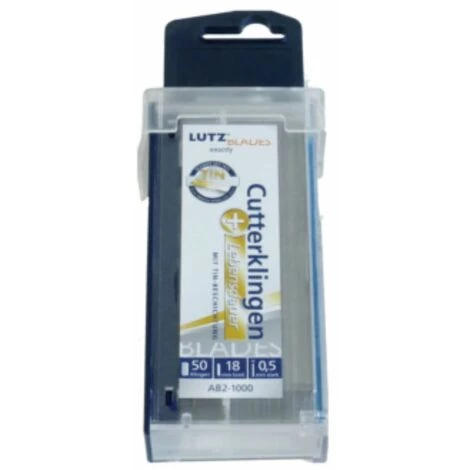 LUTZ Abbrechklingen 18 Mm TIN Beschichtet Pack Mit 50 Stück 1 LUTZ Abbrechklingen 18 Mm TIN Beschichtet Pack Mit 50 Stück