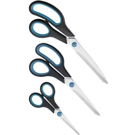 SONSTIGE Haushalts-Scheren-Set, 3-teilig, Schwarz/ Türkis 1 SONSTIGE Haushalts-Scheren-Set, 3-teilig, Schwarz/ Türkis