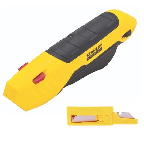 Stanley FATMAX Sicherheitsmesser, Zangengriff ( FMHT10369-0 ) + 10 X Stanley Trapezklingen 1992 Ungelocht Rund ( 2-11-987 ) 2 Stanley FATMAX Sicherheitsmesser, Zangengriff ( FMHT10369-0 ) + 10 X Stanley Trapezklingen 1992 Ungelocht Rund ( 2-11-987 ) – Bild 2