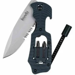 KWB Messer +Bithalter 4 Bits 115mm Campingmesser Sportmesser Heimwerker Werkzeug TOP