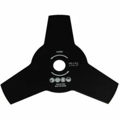 MISO TOOLS Dickichtmesser 3-Zahn 255mm X 25,4mm Für Freischneider Motorsense Carbon-Stahl Messer Klinge Gras