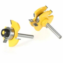 ASUPERMALL 2St 3/4" Auf 1/4" Shank Nut & Feder Fraser Set 3 Zahne T-Form Holz Fraser Fur Holzbearbeitung -Angebote Schneidwerkzeug Store 23124942 5