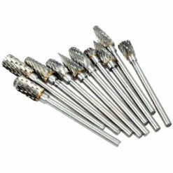 ASUPERMALL Elektrische Schleifzubehor 10Pcs 0.12 * 0.24Inch Wolframstahl-Karbid-Fraser Fur Rotary Burr-Werkzeug-Set Cnc-Stich -Angebote Schneidwerkzeug Store 23127179 4