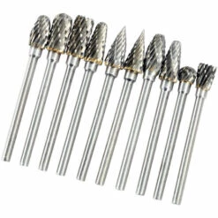 ASUPERMALL Elektrische Schleifzubehor 10Pcs 0.12 * 0.24Inch Wolframstahl-Karbid-Fraser Fur Rotary Burr-Werkzeug-Set Cnc-Stich -Angebote Schneidwerkzeug Store 23127179 5