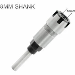 ASUPERMALL Federstahl 8Mm Schaft Fraser Verlangerungsstab Fraser Extender Collet-Halter-Adapter Mit Er16-8 8Mm Spannzangenfutter -Angebote Schneidwerkzeug Store 23127536 3