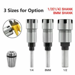 ASUPERMALL Federstahl 8Mm Schaft Fraser Verlangerungsstab Fraser Extender Collet-Halter-Adapter Mit Er16-8 8Mm Spannzangenfutter -Angebote Schneidwerkzeug Store 23127536 5