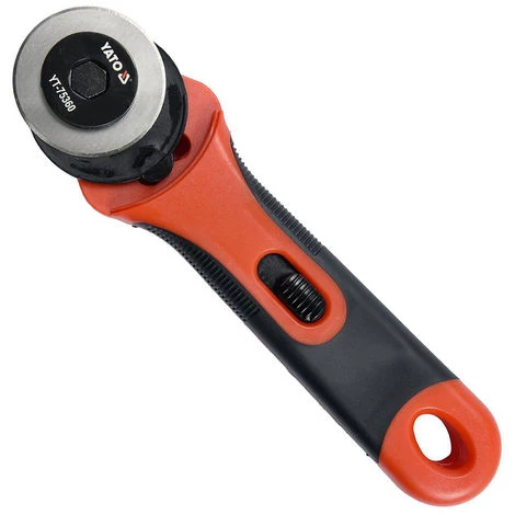 YATO Rollmesser Rollschneider Rotationmesser Roll-Schere Schneider Buchbinder Schneiden Trennen Basteln Stoff Papier Pappe ø 45 Mm 2 YATO Rollmesser Rollschneider Rotationmesser Roll-Schere Schneider Buchbinder Schneiden Trennen Basteln Stoff Papier Pappe ø 45 Mm – Bild 2