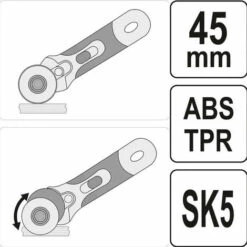 YATO Rollmesser Rollschneider Rotationmesser Roll-Schere Schneider Buchbinder Schneiden Trennen Basteln Stoff Papier Pappe ø 45 Mm 6 YATO Rollmesser Rollschneider Rotationmesser Roll-Schere Schneider Buchbinder Schneiden Trennen Basteln Stoff Papier Pappe ø 45 Mm -Angebote Schneidwerkzeug Store 23755301 3