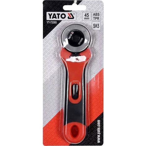 YATO Rollmesser Rollschneider Rotationmesser Roll-Schere Schneider Buchbinder Schneiden Trennen Basteln Stoff Papier Pappe ø 45 Mm 4 YATO Rollmesser Rollschneider Rotationmesser Roll-Schere Schneider Buchbinder Schneiden Trennen Basteln Stoff Papier Pappe ø 45 Mm – Bild 4