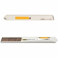 OLFA Cuttermesser TS-1 Mit Einstellbarer Schnittiefe Inkl. 2 Ersatzklingen