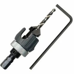 SANPRO Bohrer 3,2 Mm Und Senker 12 Mm Mit Einstellbarem Tiefenanschlag