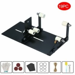 ASUPERMALL 19Pc Glasflasche Version Carree Rund Und Ein Glas Wein Glas Beer Cup Fur Diy Skulptur Maker Decouper Flaschenhalter Metall-Pad