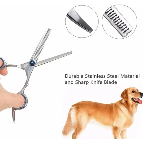 KINGSO Meco 7 Stück Edelstahl Hund Katze Haar Schere Haustier Pflege Schere 4 KINGSO Meco 7 Stück Edelstahl Hund Katze Haar Schere Haustier Pflege Schere – Bild 4