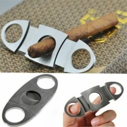 KINGSO Edelstahl Doppel Doppelklinge Tasche Tabakschere Zigarrenschneider 22cm Loch Hasaki -Angebote Schneidwerkzeug Store 26961386 3