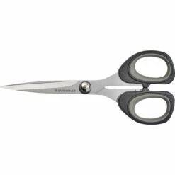PROMAT Universalschere 180 Mm Mit 2K-Auge Titanbeschichtet Schwarz/grau