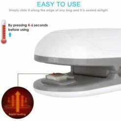 BEARSU Mini-Beutelversiegelung, Handfolienversiegelung, Mini-Folienschweißgerät, Handlicher Taschenschweißgerät, 2-in-1-Beutel Luftdichtes Siegel, Batteriebetrieben -Angebote Schneidwerkzeug Store 27611901 3