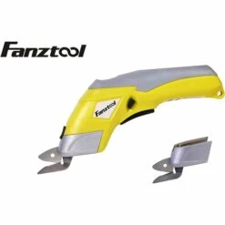 FANZTOOL Akku Universalschneider Akkuschere Lederschneider Teppichschere Kartonschneider (Schere Set)