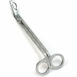 BEARSU Kerzendochtschneider, Aus Edelstahl, Schere, Werkzeug, Einfaches Kerzenwerkzeug, Kerzenschneider, Silber-Gute-Wunsche