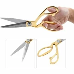 LITZEE Schneiderschere Nähschere Craft Edelstahl Professionelle Schere Schneider In Gold Farbe 9,5 Zoll Breite: 7 Cm -Angebote Schneidwerkzeug Store 28932622 3