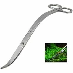 LITZEE Pflanzenschere, Professionelle Edelstahl Aquarium Pflanzenschere