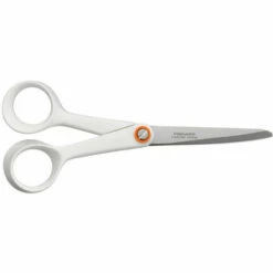 FISKARS GERMANY GMBH Fiskars Functional Form Universalschere Klein, Schere, Küchenschere, Küchenhelfer, Edelstahl, Weiß, 17 Cm, 1020413