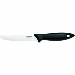 FISKARS GERMANY GMBH Fiskars Essential Tomatenmesser, Tomaten Messer, Küchenmesser, Küchenhelfer, Kunststoff / Edelstahl, 12 Cm, 1023779