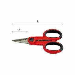 USAG U02070004 - 207 C - ELEKTRIKERSCHERE Klemmbacken Für Wellrohr