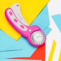 Betterlife Pink Rotationsschneider Kit 45MM Cutter Patchwork Rundmesser Rundmesser Rundmesser Rollmesser Stoffmesser Ledermesser Nähen Stoff Leder Nähen Arbeit -Angebote Schneidwerkzeug Store 30877220 5