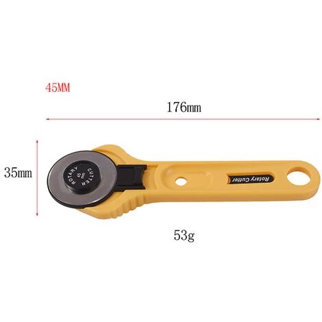 Betterlife Rotationsschneider Kit 45MM Rundmesser Cutter Rundmesser Cutter Rundmesser Backplatte Patchwork Stoff Schneidemesser Runde Backplatte 2 Betterlife Rotationsschneider Kit 45MM Rundmesser Cutter Rundmesser Cutter Rundmesser Backplatte Patchwork Stoff Schneidemesser Runde Backplatte – Bild 2