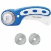 Betterlife Rotary Cutter Kit Blau 45MM Cutter Patchwork Rundmesser Rundmesser Rundmesser Rollmesser Stoffmesser Ledermesser Nähen Stoff Leder Nähen Arbeit