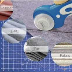Betterlife Rotary Cutter Kit Blau 45MM Cutter Patchwork Rundmesser Rundmesser Rundmesser Rollmesser Stoffmesser Ledermesser Nähen Stoff Leder Nähen Arbeit -Angebote Schneidwerkzeug Store 30877258 3