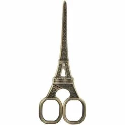 BRIDAY Stickerei Schere Edelstahl Kreuzstich Schere Nähen Schere Eiffelturm Form Arbeiten Stickerei Werkzeug Craft Art Stickerei Schere (5#)