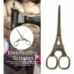 BRIDAY Stickerei Schere Edelstahl Kreuzstich Schere Nähen Schere Eiffelturm Form Arbeiten Stickerei Werkzeug Craft Art Stickerei Schere (5#) -Angebote Schneidwerkzeug Store 31030528 3