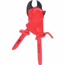 KSTOOLS® KS TOOLS Einhand-Ratschenkabelschere Mit Schutzisolierung, 290mm