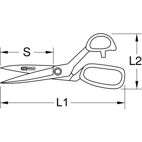 KSTOOLS® KS TOOLS BERYLLIUMplus Arbeitsschere 220 Mm 2 KSTOOLS® KS TOOLS BERYLLIUMplus Arbeitsschere 220 Mm – Bild 2