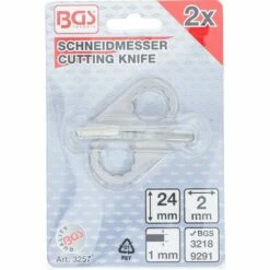 BGS Technic Schneidmesser, Halbrund | Für Art. 3218, 9291 | 2 X 24 Mm | 2-tlg. -Angebote Schneidwerkzeug Store 32880526 3
