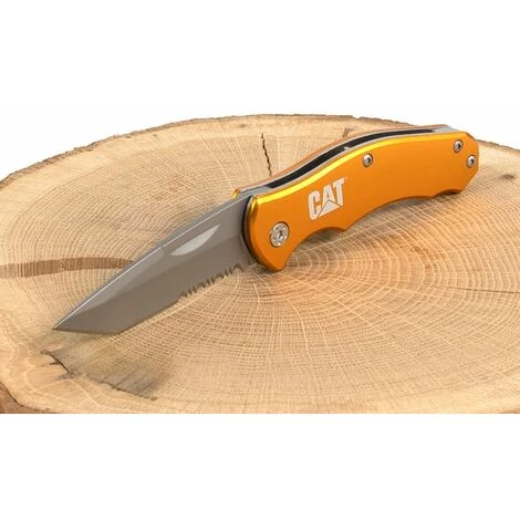 CATCATERPILLAR Caterpillar Klappmesser Mit 6,6cm Gezahnter Tanto-Klinge 5 CATCATERPILLAR Caterpillar Klappmesser Mit 6,6cm Gezahnter Tanto-Klinge – Bild 5