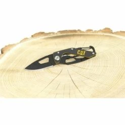 CAT CATERPILLAR Caterpillar Taschenmesser, Klappmesser Mit 5,4cm Drop-Point-Klinge Und Gürtelclip