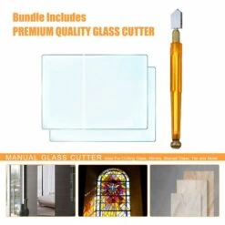 ASUPERMALL Glasflaschenschneider Kit Flaschenschneider DIY Maschine Zum Schneiden Von Runden Ovalen Flaschen Und Einmachglasern Mit Handschuhen Schleifpapier Fixieren Gummiring Und Bleistift Glasschneider Fur Flaschen DIY Art,6 Stuck Flaschenschneider SetGold -Angebote Schneidwerkzeug Store 33239968 4