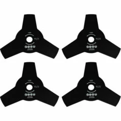 MISO TOOLS Dickichtmesser 3-Zahn 255mm X 25,4mm Für Freischneider Motorsense Carbon-Stahl Messer Klinge Gras