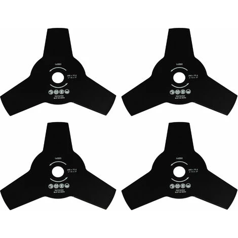 MISO TOOLS Dickichtmesser 3-Zahn 255mm X 25,4mm Für Freischneider Motorsense Carbon-Stahl Messer Klinge Gras 1 MISO TOOLS Dickichtmesser 3-Zahn 255mm X 25,4mm Für Freischneider Motorsense Carbon-Stahl Messer Klinge Gras