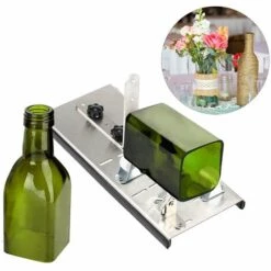 HAPPYSHOPPING Edelstahl Geformter Glasflaschenschneider DIY Werkzeug Abfallflaschenschneider Weinflaschenschneidewerkzeug Weiß -Angebote Schneidwerkzeug Store 33739387 5