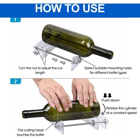 HAPPYSHOPPING Glasflaschenschneider DIY Werkzeuge Zum Schneiden Von Runden Quadratischen Ovalen Flaschen 2 HAPPYSHOPPING Glasflaschenschneider DIY Werkzeuge Zum Schneiden Von Runden Quadratischen Ovalen Flaschen – Bild 2