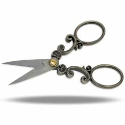 BARES DIY Vintage Stil Antik Bronze Kreuzstich Nähschere, Retro Vintage Spitz Edelstahl Hohlmuster -Angebote Schneidwerkzeug Store 34053871 3