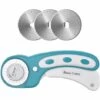 WEIHNACHTSGESCHENK Perle Rare Das Rotary Knife Kit Mit Austauschbaren Klingen Eignet Sich Hervorragend Zum Nähen, Stoffschneiden, Papierschneiden, Lederschneiden Usw. Sehr Gut Geeignet Für Handwerker, Schneider Usw.