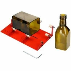 ASUPERMALL Glasflaschenschneider Mit Zubehor Fur Runde Quadratische Ovale Flaschen Und Flaschenhals-Handschneider Multi-Rad-DIY-Flaschenschneidewerkzeug Fur Wein Bier Champagnerflaschen Lampenschirm Blumentopf Vasen Making Art Making -Angebote Schneidwerkzeug Store 34210934 3
