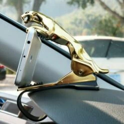 ABCRITAL Handyhalterung Auto Car Leopard Dashboard Telefonhalter 360-Grad-Telefonhalterung Clip GPS-Ständerhalterung Einfacher Clip